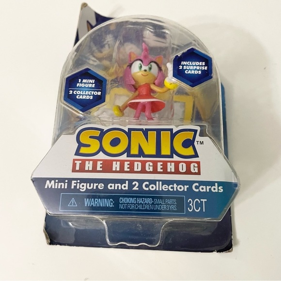 Sonic the Hedgehog Amy Mini Figure and 2 Collector Cards - Picture 3 of 14